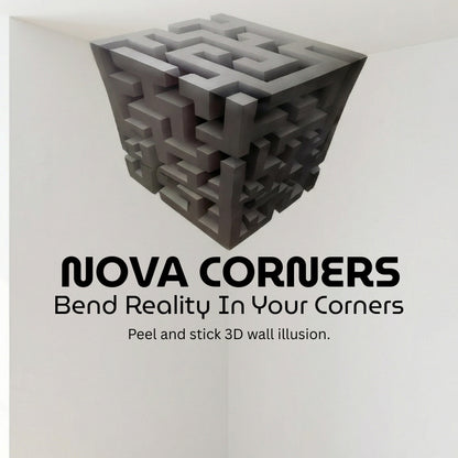 NOVA Corners - 3D Illusion Wall Art For Empty Corners