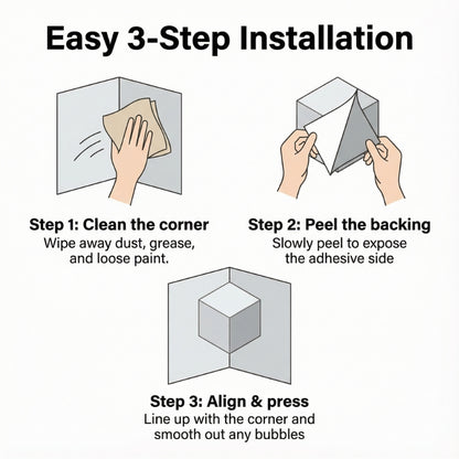 NOVA Corners - 3D Illusion Wall Art For Empty Corners